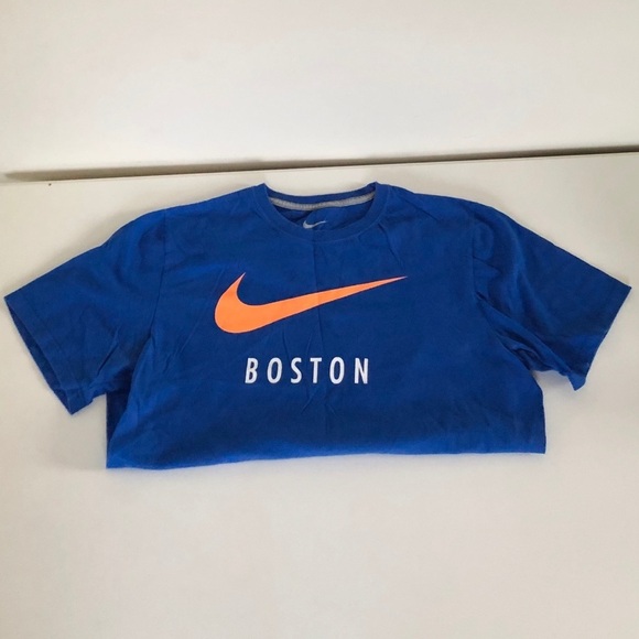 Nike “Boston” Blue Cotton Short Sleeve T-Shirt - Picture 8 of 8